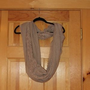 BP tan lace infinity scarf